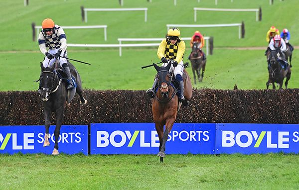 Kappa Jy Pyke, left, challenges Salvator Mundi over the last