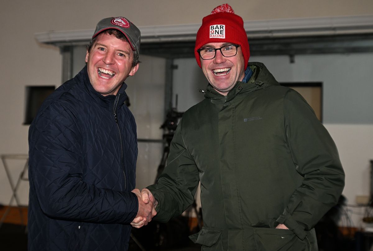 Dundalk 19-December-2025Paul Flynn and Patrick Magee.Healy Racing