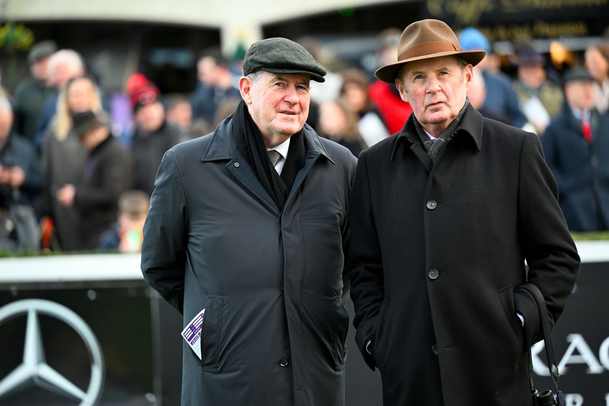 Leopardstown 27-December-2025JP McManus and Frank Berry.Healy Racing