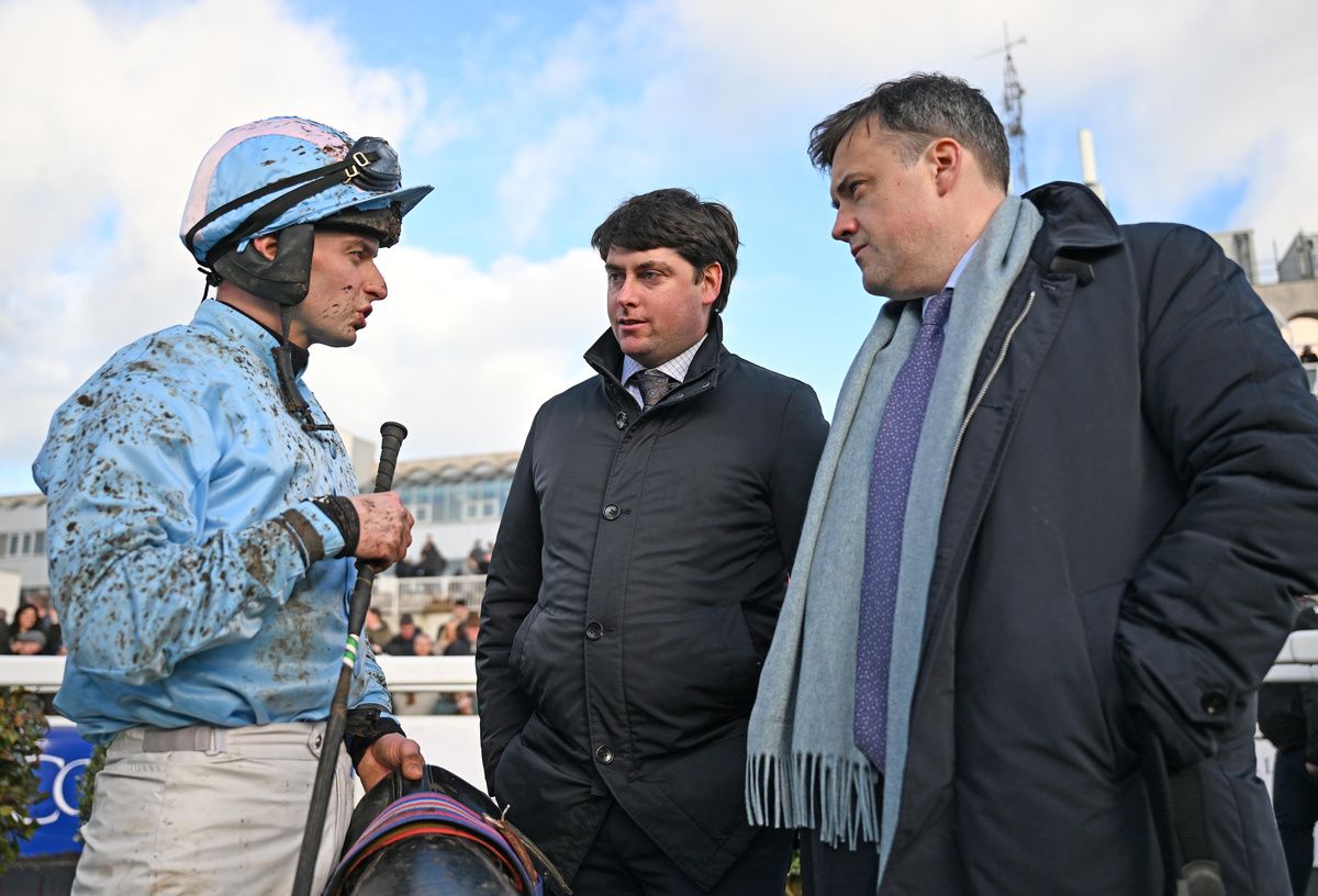 Backmersackme and Sean Bowen won for owner Paul Byrne right and trainer Emmet Mullins