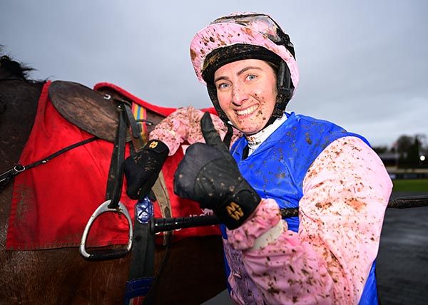 Niamh Fahey celebrates victory on Keep Twisting