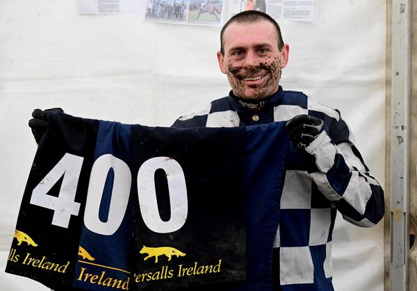 Ballygogue House PTP 21-2-26  Found It gave jockey Rob James his 400th winner when winning the 5YO Mares Maiden(Photo HEALY RACING)