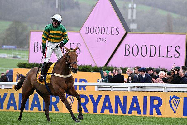 Meetmebythesea and Ben Jones winning at Cheltenham last March