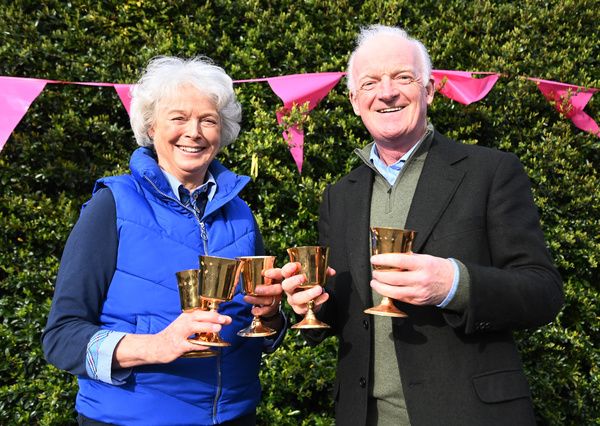 Willie Mullins with wife Jackie 