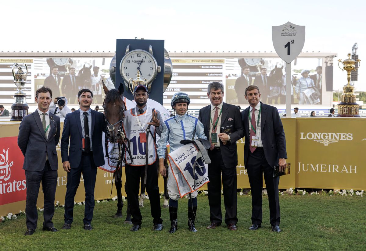 Ed Crisford (right) with father Simon alongside 