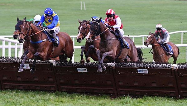 Blue Train and Philip Byrnes (right) beat Market Ready (left)
