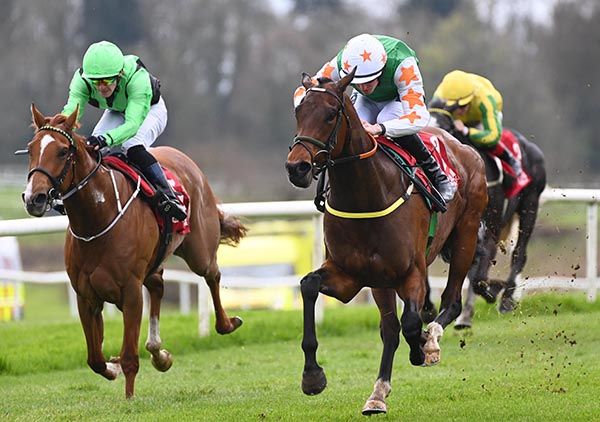 Bobby McGee (right) holds Jamestown (left)