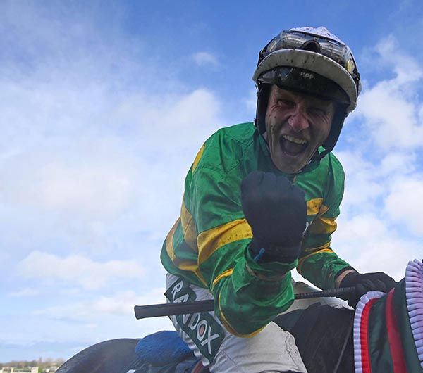 Paul Townend shows his delight after his Grand National success