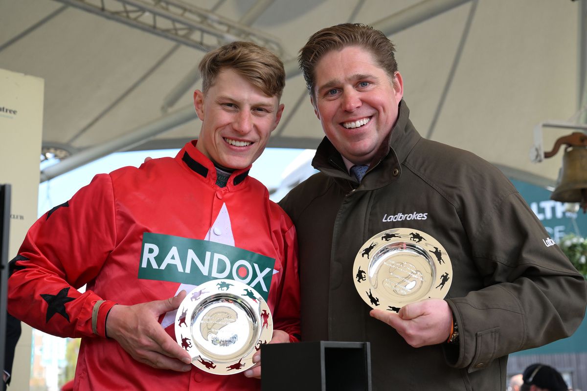 Trainer Dan Skelton with Tristan Durrell 
