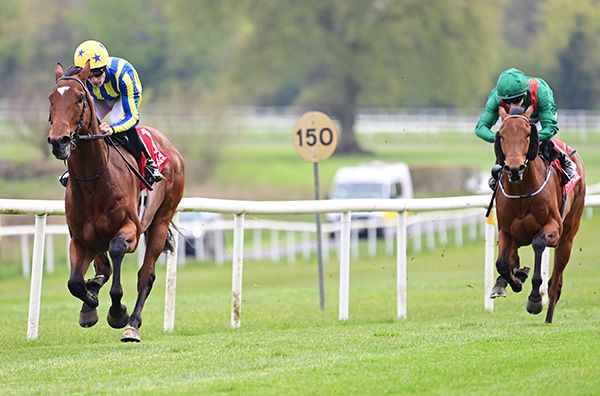 Go Just Do It (left) races clear