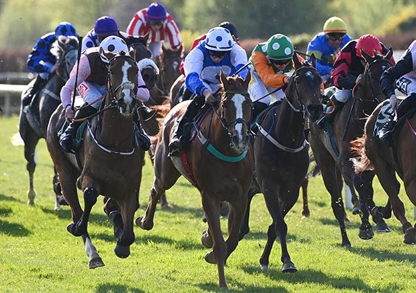 Kool One (left) coming with his winning run under James Ryan