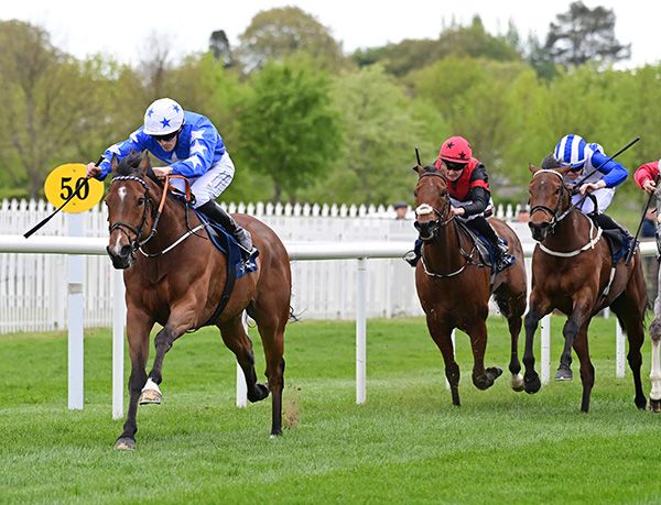 Keke has it sewn up inside the final furlong