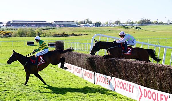 Gaelic Warrior lands over the 5th last behind Fact To File 