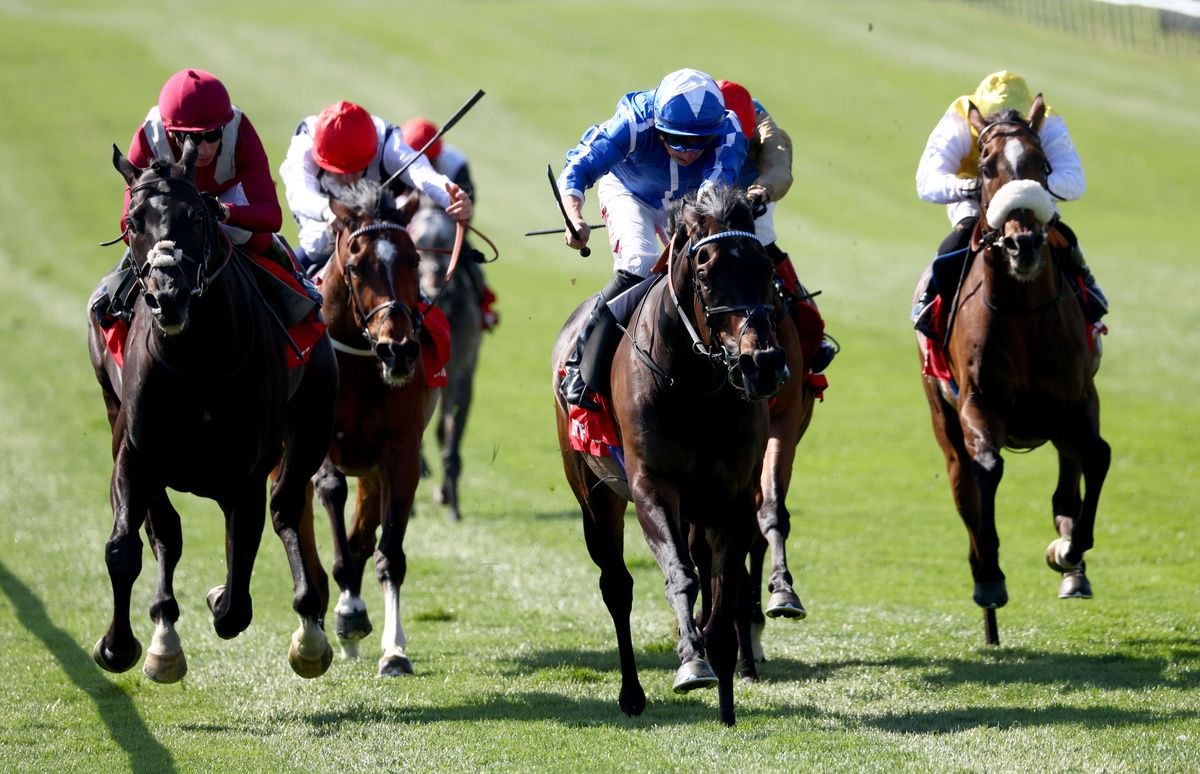Santorini Star winning the Jockey Club Stakes at Newmarket 