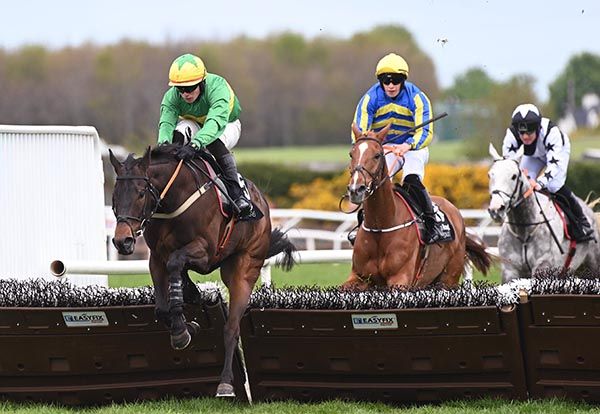 Berto Ramirez and Aidan Kelly get over the last