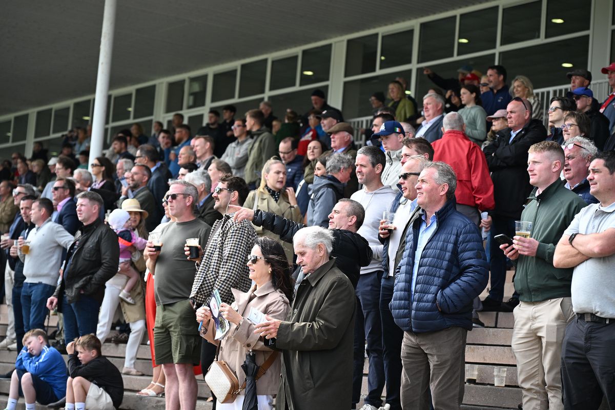 Racegoers at Listowel in May