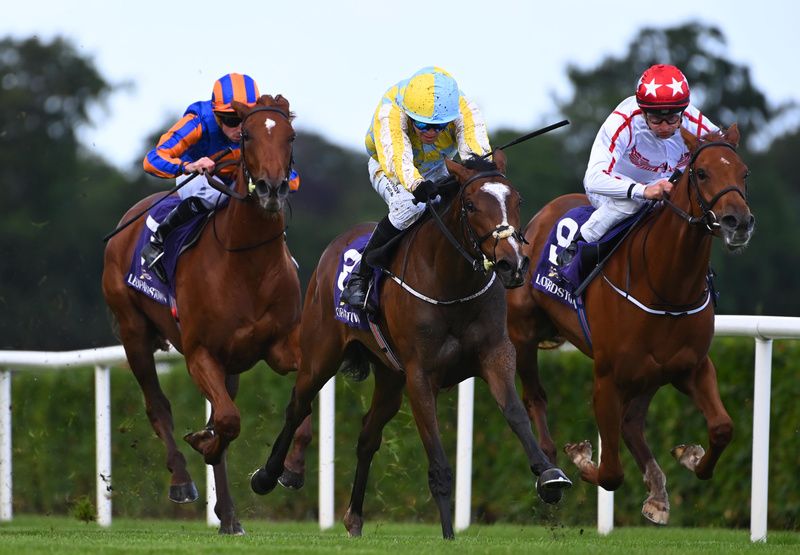 Blonde Over Blue (yellow and blue) asserts in the opener 