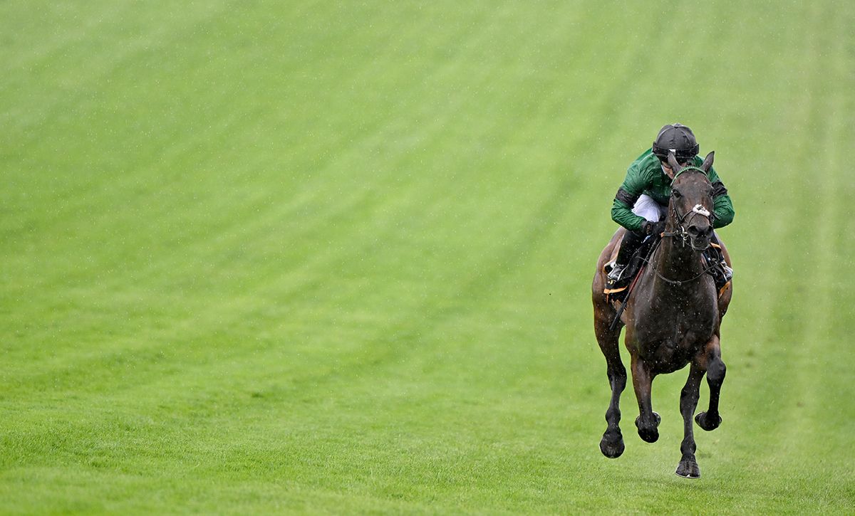 Sparks Fly and Laura Pearson do a successful solo run in the Princess Elizabeth Stakes at Epsom
