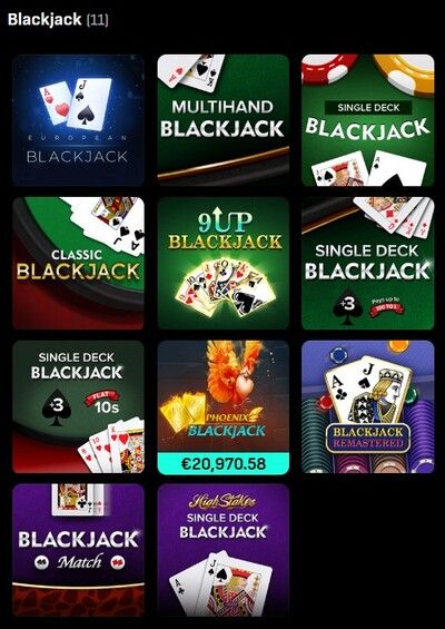 LiveScore Vegas Blackjack