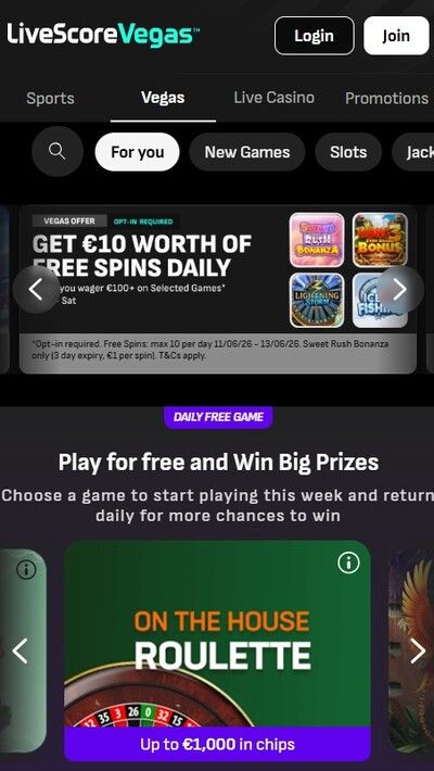 LiveScore Vegas Hub