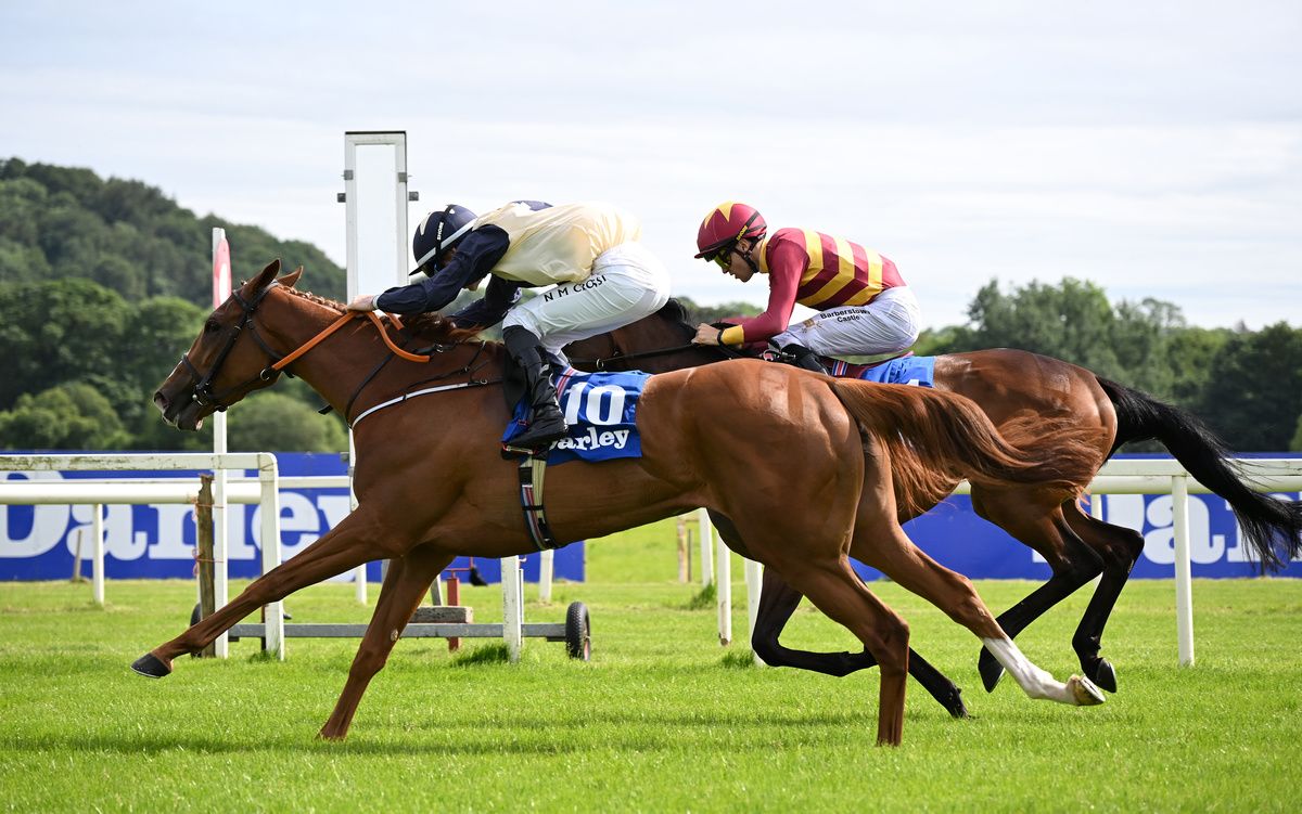 Cork 14-June-2026Sparan Nua and Nathan Crosse win for trainer Jim Bolger from Nyra.Healy Racing