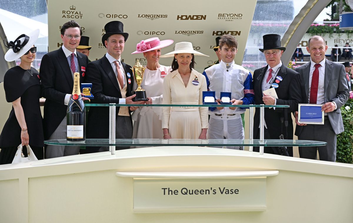17-6-26 Royal Ascot.Limestone and Dylan Browne McMonagle won the Queen's Vase (Group 2) for Valmont/Al Shaqab Racing/Ballylinch Stud and Joseph O'Brien.Healy Racing Photo