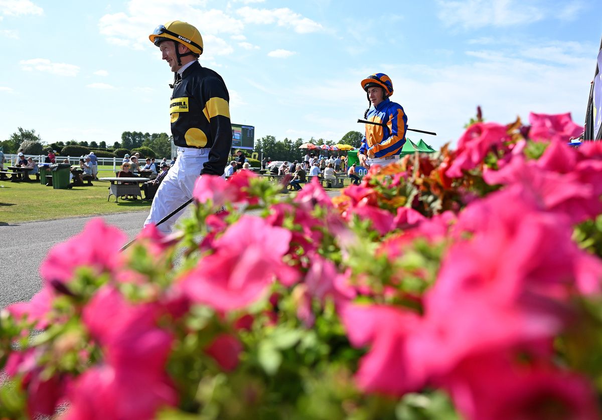 Killarney 13-July-2026The scene from the County Kerry venue with winning jockey Billy Lee heading for the parade ring and his mount City Of Dubai.Healy Racing