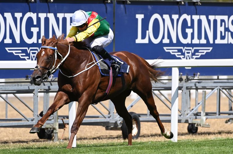 Kon Tiki won under a fine ride from Ryan Moore 