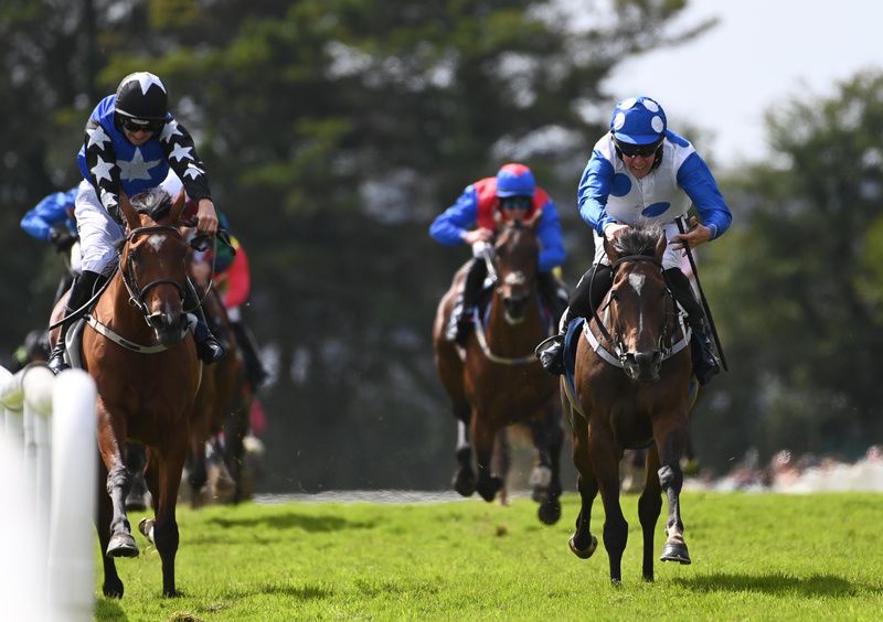  Sarahs Lawn and Declan Queally blue sleeves win for trainer Declan Queally 