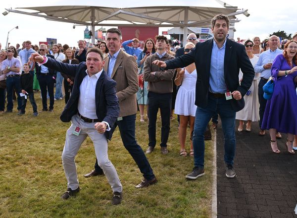 The parade ring at Galway is packed all week