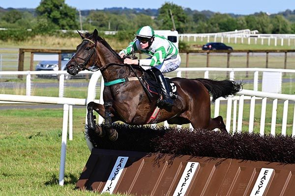 Facile Ocean and Eoghan Finegan jump the last to win The Well Of Moate Maiden Hurdle for trainer Ciaran Murphy