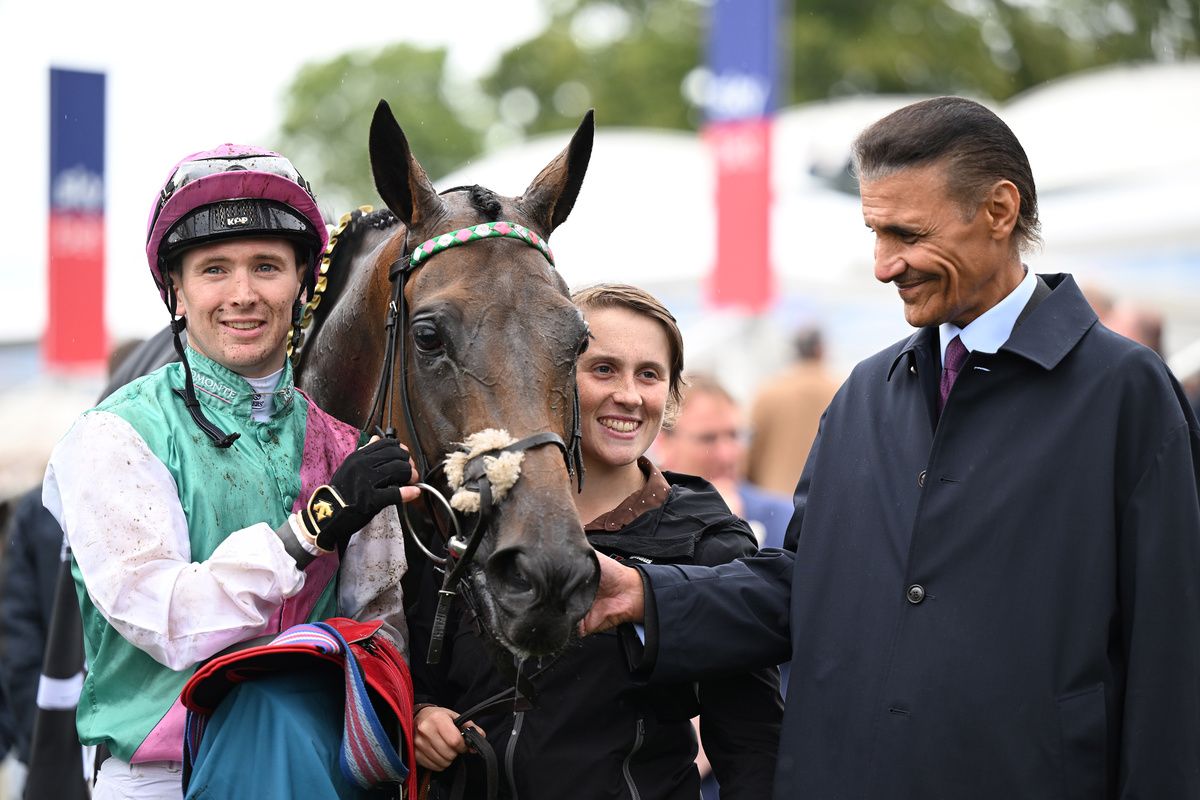 York 20-August-2026 Legends Global Yorkshire Oaks (Group 1)Kalpana and Colin Keane win for owners Juddmonte and trainer Andrew Balding with groom Shannon James.Healy Racing