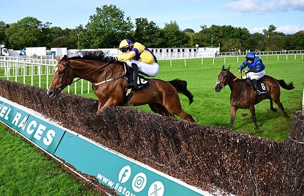 Ballygunner Castle and Danny Mullins on the way to winning the Guinness Kerry National 