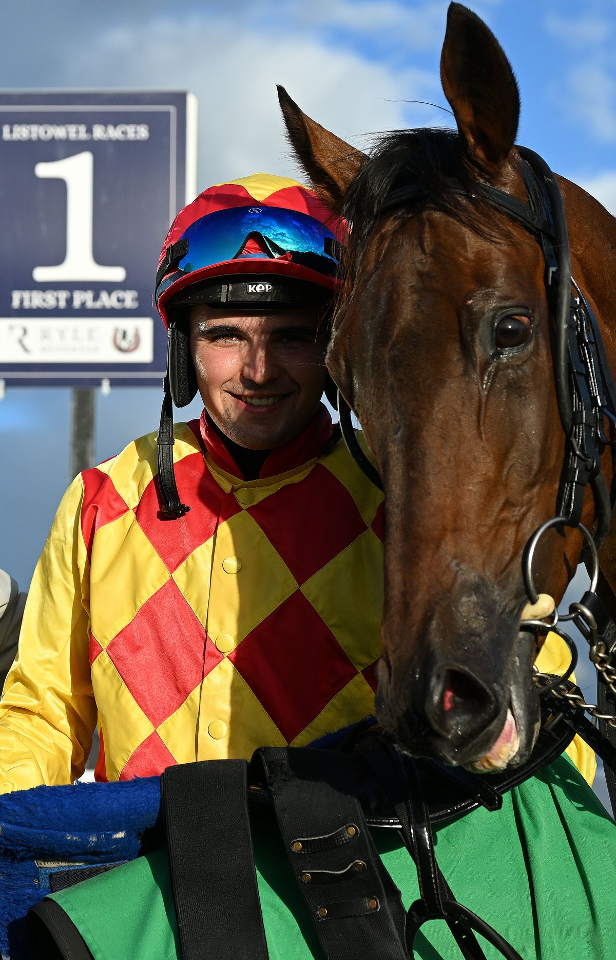 Iron Sword and Adam Ryan after Slattery's third success at Listowel 